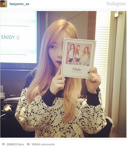 แทยอน โปรโมตอัลบั้ม Holler ผ่าน IG