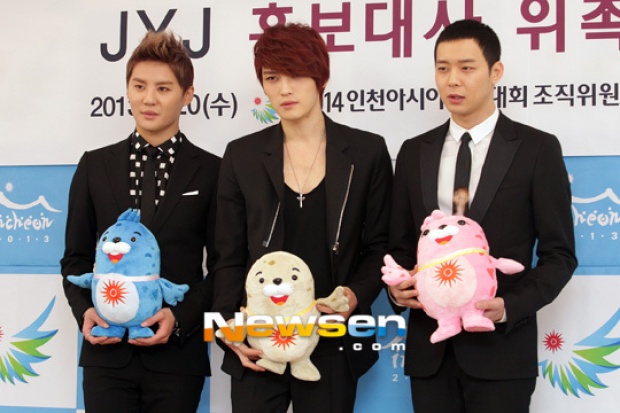 “JYJ” ได้เป็นทูตประชาสัมพันธ์ “อินชอนเอเชียนเกมส์ 2014”