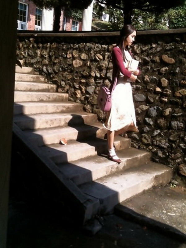 ยุนอา ณ กองถ่าย Love Rain