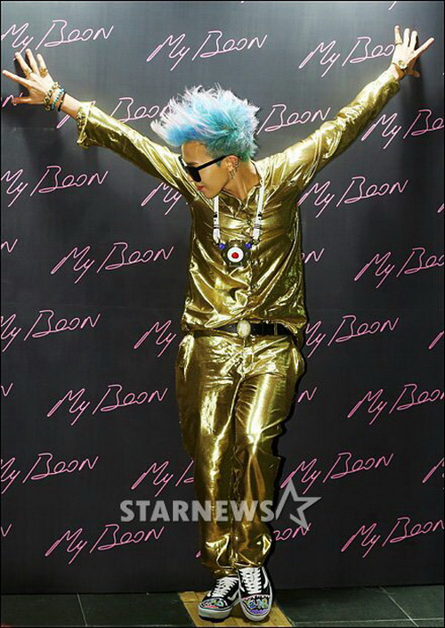 แฟชั่นG-DragonในงานฉลองMy Boon x G-Dragon