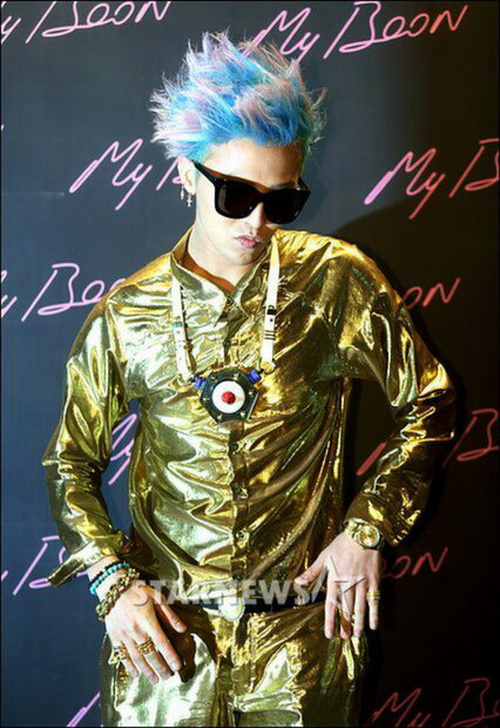 แฟชั่นG-DragonในงานฉลองMy Boon x G-Dragon