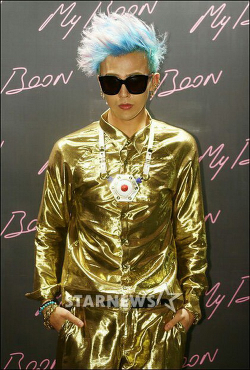 แฟชั่นG-DragonในงานฉลองMy Boon x G-Dragon