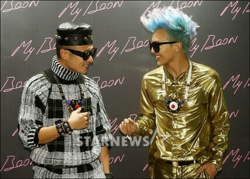 แฟชั่นG-DragonในงานฉลองMy Boon x G-Dragon