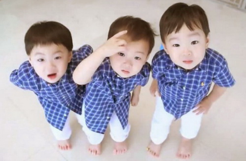 แทฮัน ,มินกุก, มันเซ แฝด 3 ลูกจูมงแจ้งเกิด