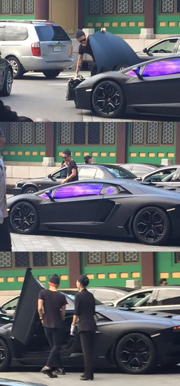 	ชาวเน็ตอ้างเจอ จีดรากอน (G-Dragon) กับ Kiko พร้อม Lamborghini คันงาม 