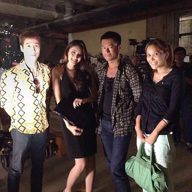 Pic: ปอย ตรีชฎา ถ่ายหนัง The white strom กับซุปตาร์ฮ่องกง