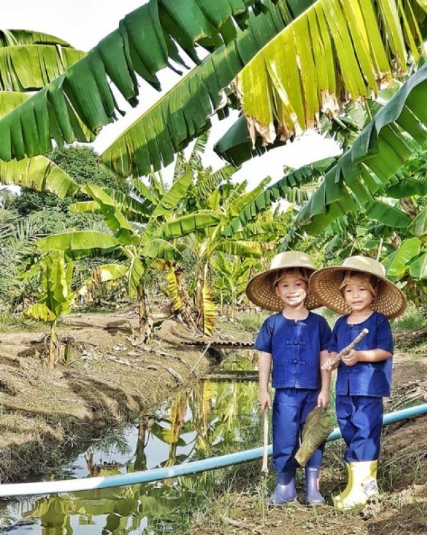 งดเดินห้าง เน้นอยู่กับธรรมชาติ พลอย - พลอยพรรณ พาลูกเข้าสวนเก็บผลไม้ 