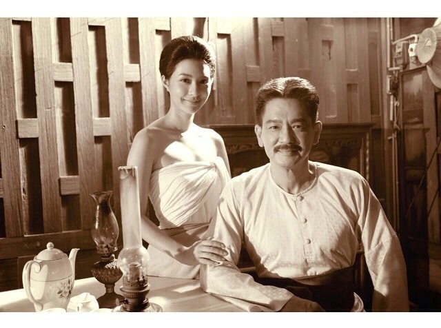 มิว นิษฐา ในผมทรงดอกกระทุ่ม ใน เบื้องหลังละครชาติพยัคฆ์