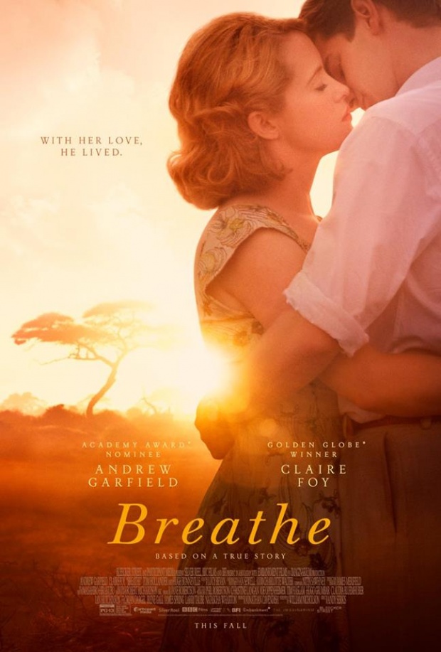 แอนดรูว์ การ์ฟิล์ด  โรแมนติกเรียกน้ำตาคนดู ใน โปสเตอร์ล่าสุด Breathe