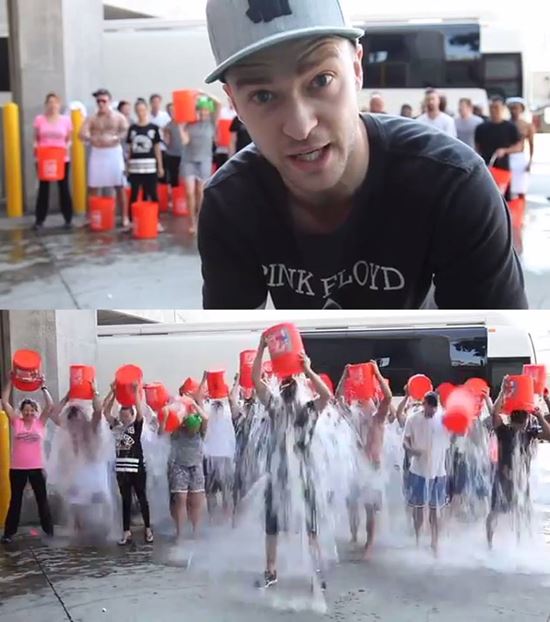 Justin Timberlake ท้าแฟนคลับเล่น Ice Bucket Challenge