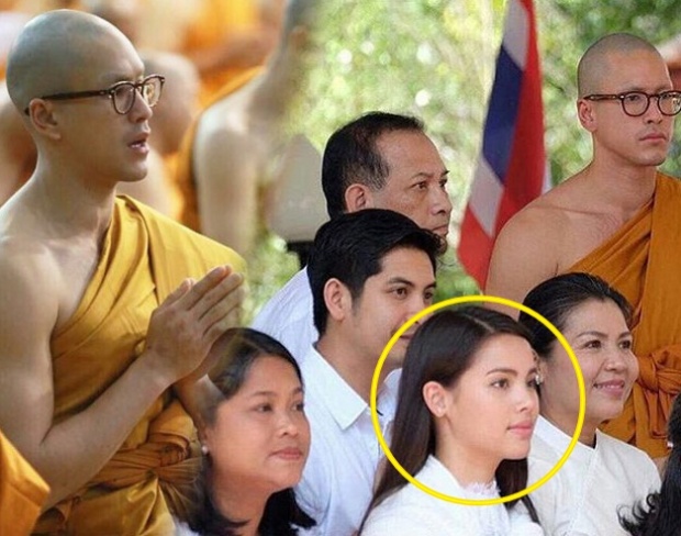 นี่ไงภาพ‘ญาญ่า’ นุ่งขาวห่มขาว ร่วมงานบวช ‘ณเดช’