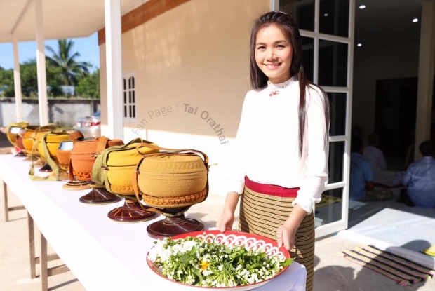 ลูกทุ่งสาวกตัญญู “ต่าย อรทัย”ปลูกบ้านให้”ยาย-แม่” พร้อมจัดทำบุญขึ้นบ้านใหม่ด้วย 