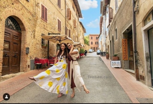   อั้ม-พัชราภา โพสต์รูปสวยสดใสไปต่ออิตาลี ยิ้มกรุ้มกริ่ม เหมือนมีความรัก!