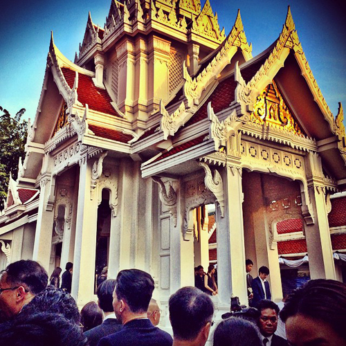 ภาพจากงานพระราชทานเพลิงศพ เป็ด อภิชาติ 