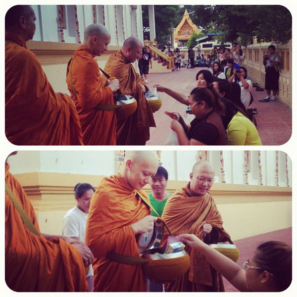 แฟนคลับพระบี้ ร่วมใส่บาตร 