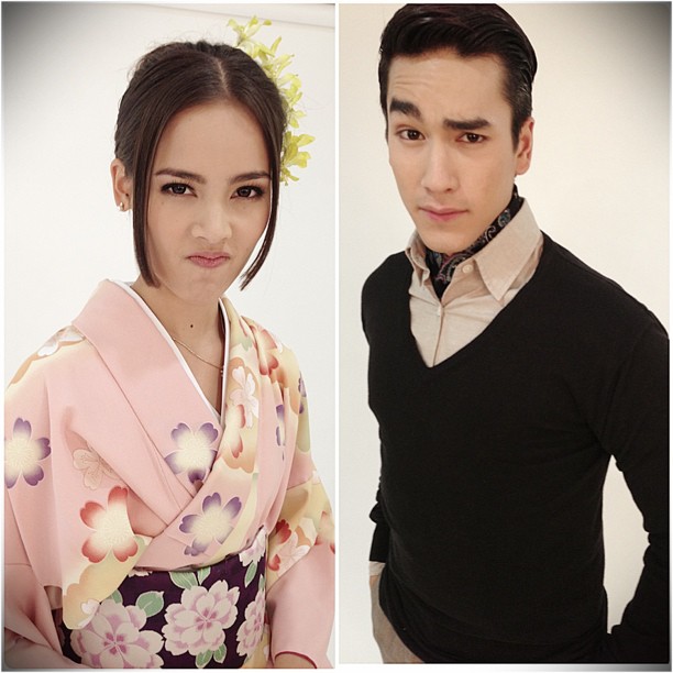 ญาญ่า อุรัสยา ปัด ณเดชน์ ตามเฝ้ากองละคร