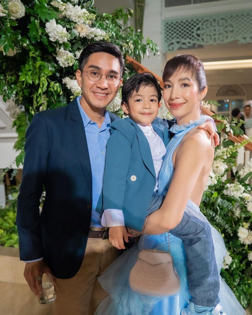 รักเลย! น้องดิน ลูกชายกัปตัน-เอ้ก ใส่สูทออกงานมาดพระเอกเต็มๆ