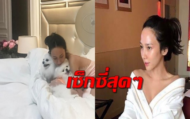 ฮอตสุดๆ..กับภาพหายากยิ่ง ในชุดนอนผ้าซาตินสุดเซ็กซี่ ของสาว อั้ม พัชราภา