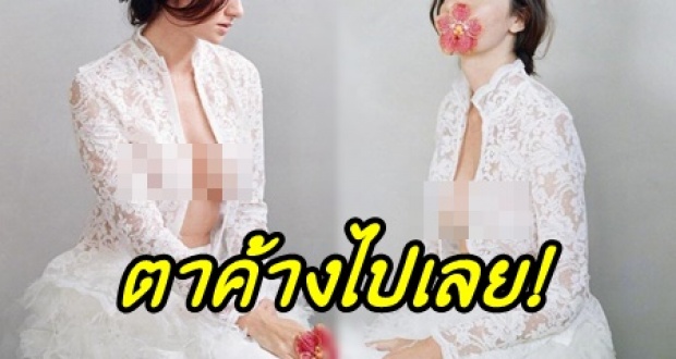 ละสายตาแทบไม่ได้! ซาร่า กับชุดขาวบางเฉียบ โชว์อกอึ๋มครึ่งเต้า แถมจุกโผล่เต็มๆ!