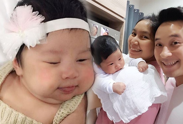 ส่องมุมน่ารักๆ “น้องปริม” ลูก “มิค-เบนซ์” หนูน้อยวาสนาดี พระเทพฯขลิบผม