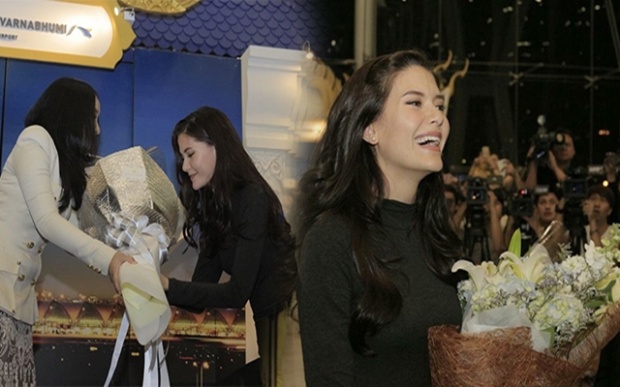 พระองค์หญิงสิริวัณณวรีฯ ทรงประทานช่อดอกไม้แด่ “มารีญา” ต้อนรับกลับประเทศไทย!!