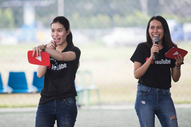 พลอยชมพู นำทัพ คนดังยูทูปเบอร์ สานสายสัมพันธ์ YouTube Creator Day 