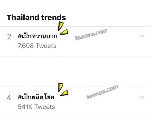 ขยันเติมความหวาน! เป็ก-นุช ไทม์ไลน์ทวิตเเทบเเตกติดเทรนไทยอันดับ1 