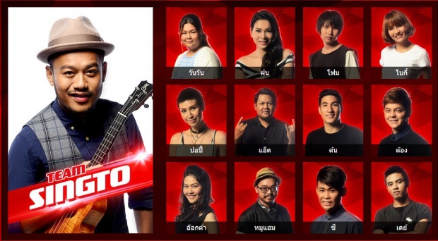 ลูกทีม ของ 4 โค้ช The voice มีใครกันบ้าง?