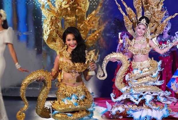  ดาวล้านดวง!!ชุดนางพญานาคีจาก ลาว คว้าชุดประจำชาติยอดเยี่ยม Miss International Queen!!