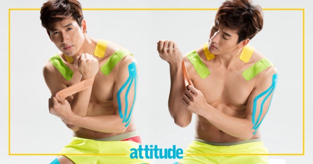 ไนกี้ นิธิดล บนปก Attitude ถอดเสื้อโชว์กล้ามล่ำ หุ่นแน่น ซิกแพคมาเน้น ๆ 