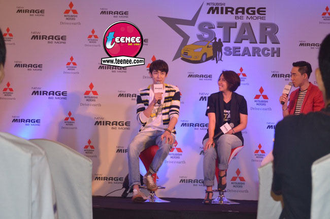 "นิชคุณ"กับบรรยากาศงาน"Mitsubishi Mirage Be More Star