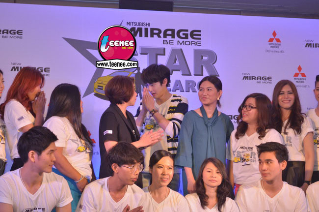 "นิชคุณ"กับบรรยากาศงาน"Mitsubishi Mirage Be More Star