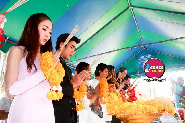 รวมนักแสดง ภาพงานบวงสรวงละคร"ลมซ่อนรัก"