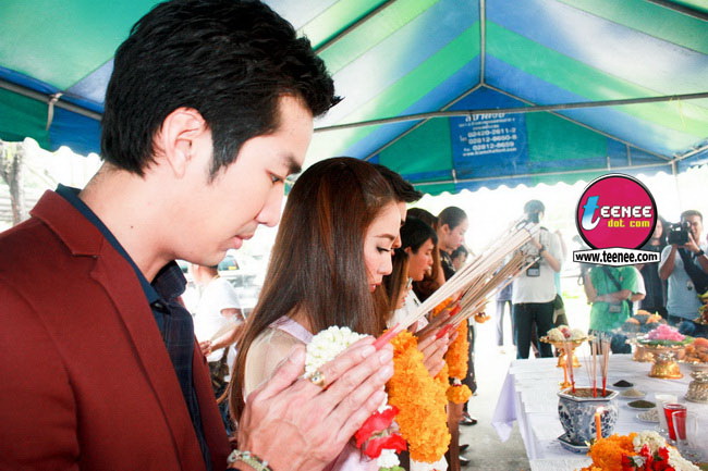 รวมนักแสดง ภาพงานบวงสรวงละคร"ลมซ่อนรัก"