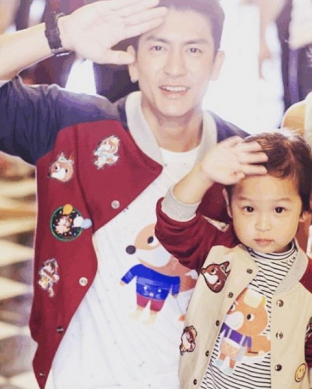 โมเม้นท์น่ารักๆ พ่อติ๊ก – น้องเตนท์ หล่อทั้งพ่อ ทั้งลูก! 