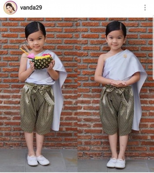 ส่องภาพ ลูกดาราสวมชุดไทย น่ารักน่าเอ็นดูในวันลอยกระทง!!