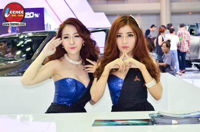 สวยแบ๊ว! โดนใจ กับสาวสวยจาก Mitsubishi