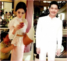 ว๊าว!ว๊าว!ใหม่-เวียร์ในชุดแต่งงานเบื้องหลังร้อยเล่ห์เสน่ห์ลวง