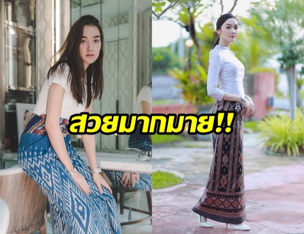 หน้าฝรั่งหัวใจไทย! ส่องความสวย เดียร์น่า ฟลีโป ในลุคผ้าซิ่นไทย