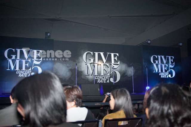 เก็บตกภาพบรรยากาศ ในงาน แถลงข่าว Give Me 5 Concent Rate A