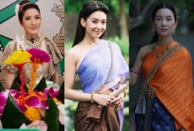 งามทุกนาง ดาราพาเหรดแต่งชุดไทย ชวนไปลอยกระทง2018