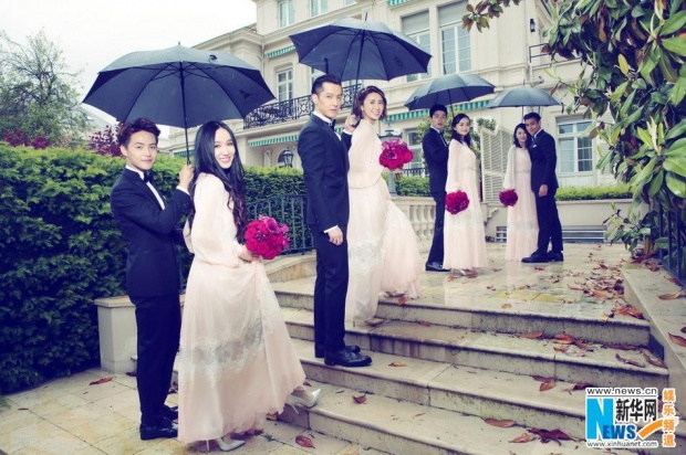 เลอค่า!!ภาพการแต่งงานสไตล์วินเทจของดาราจีน จาง ซินอี้ และหยวนหง