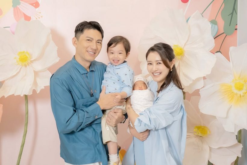 ภรรยาพระเอก คลอดลูกคนที่ 2 ความหล่อได้พ่อมาเต็มๆ!