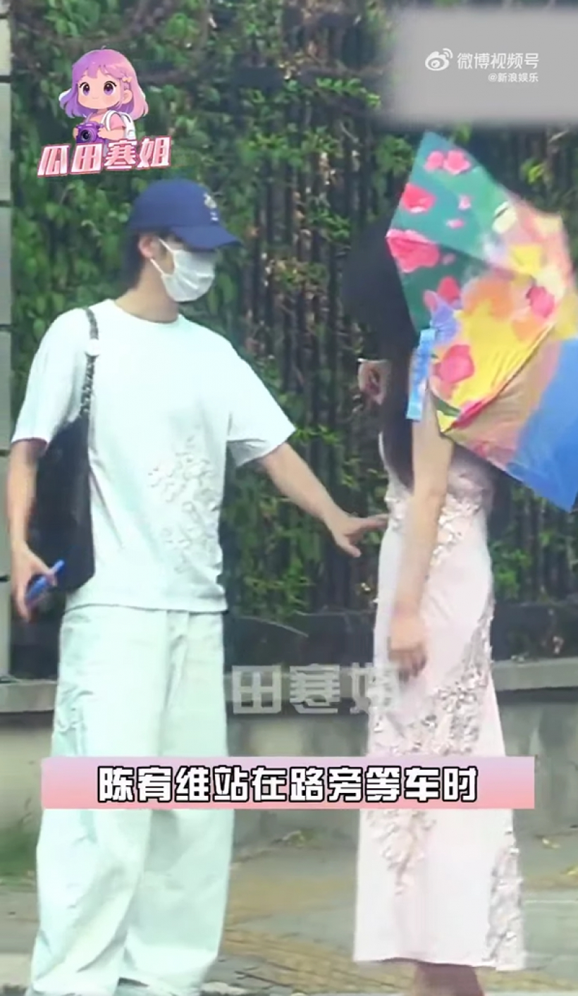 ชัดเจนเเจ่มเเจ้ง จับโป๊ะ! พระเอกดาวรุ่งจีนกับสาวปริศนาคนใหม่