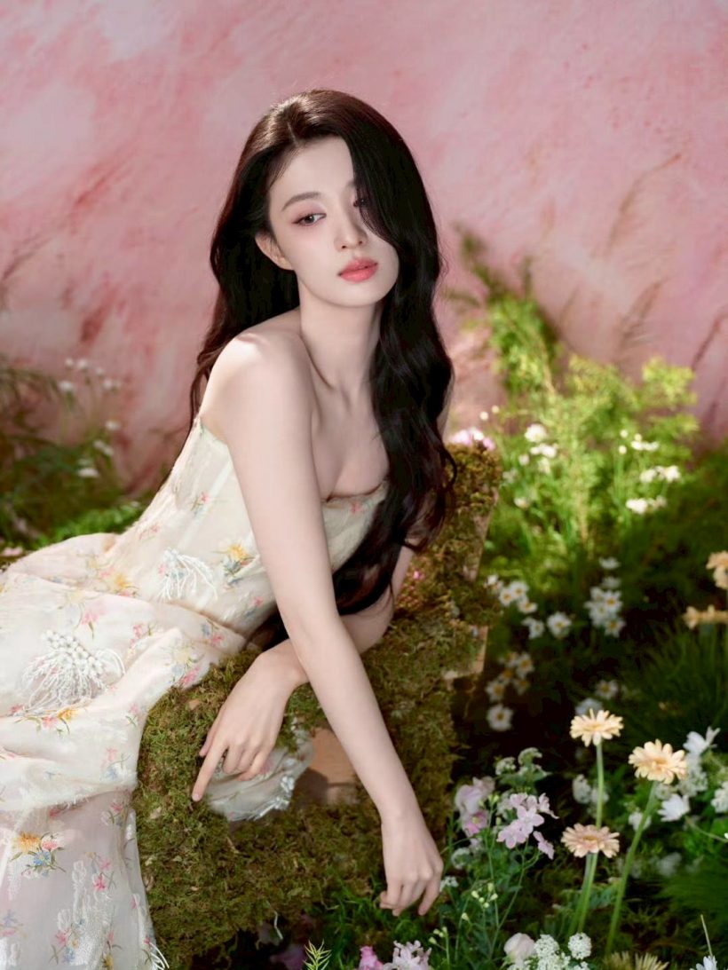 หวังฉู่หรัน ทำโซเชียลเเตก ภาพไม่ผ่านการรีทัชยังสวยมาก