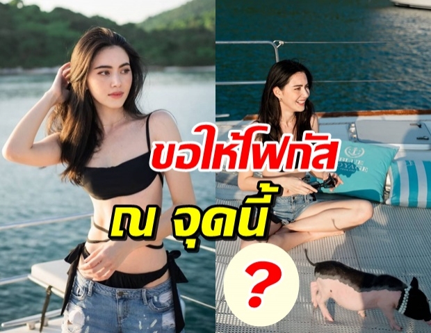 ใหม่ ชวนดูภาพสุดพีค อุ้มลูกหมูแซ่บๆดันได้ของแถม?