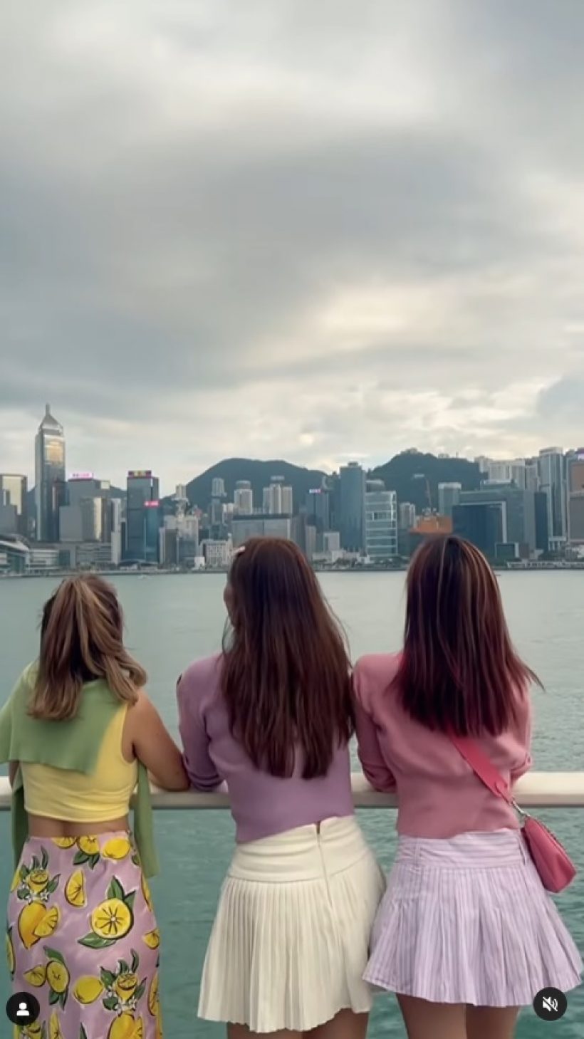 สนิทกันตอนไหน? สาวสวย 3 คนนี้ซี้กันมาก ล่าสุดยกทีมเที่ยวฮ่องกง