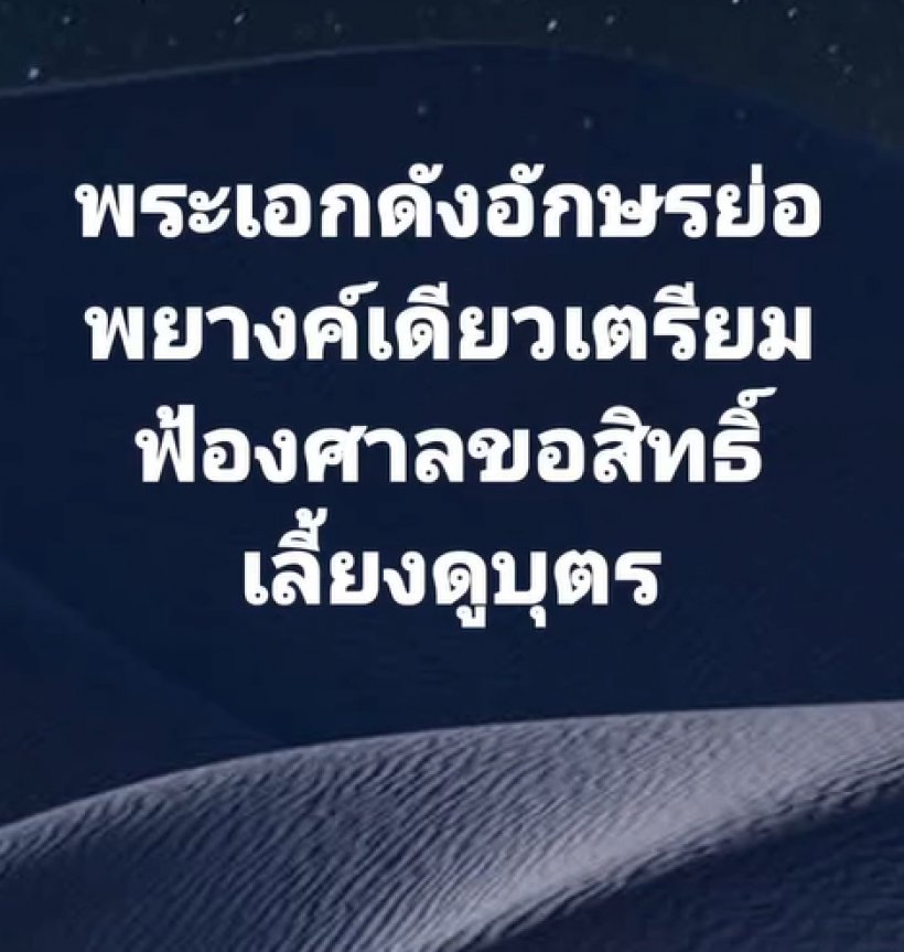 พระเอกดัง เริ่มเดินเกม เตรียมทีมทนายฟ้องชิงลูก