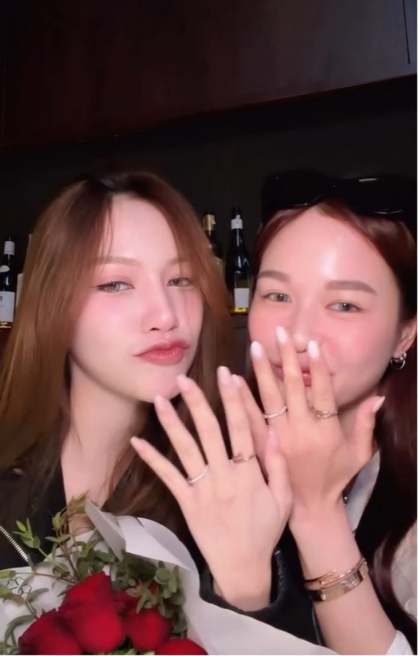 ช็อตนี้ทำคิดไปไกล คู่จิ้นดัง เซอร์ไพรส์สวมเเหวนเเล้ว