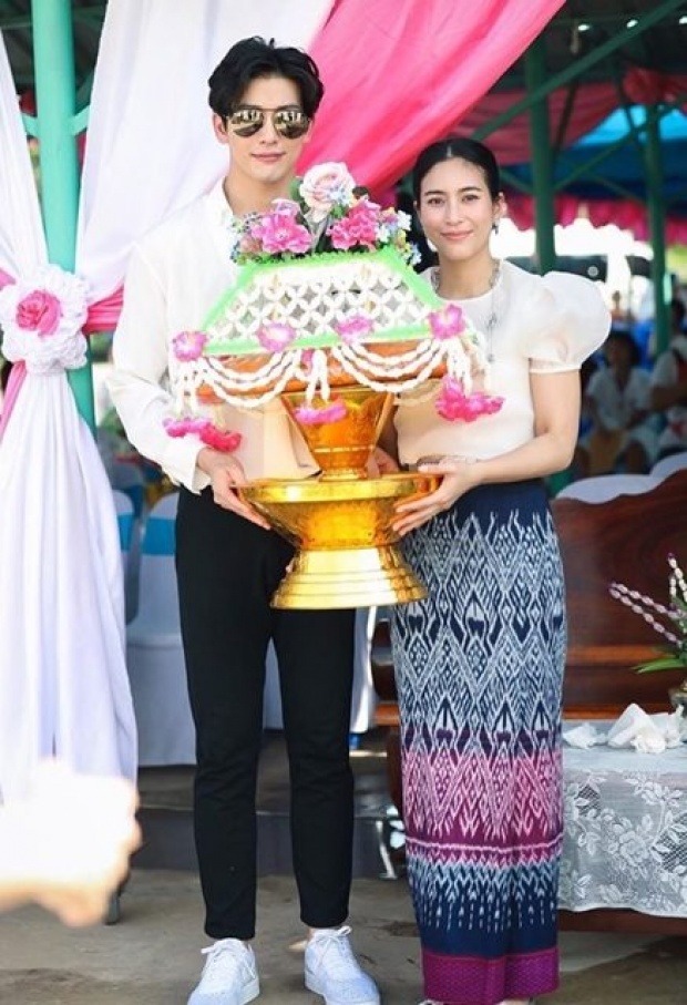 ภาพแรกพุฒควงจุ๋ยทำบุญ ดูแลดีเวอร์จนได้ฉายา #คนเห่อเมีย2018